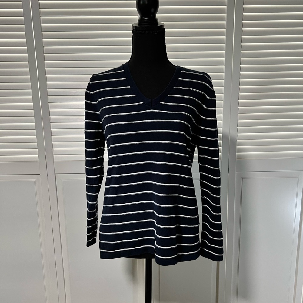 Tommy Hilfiger navy blue stripped top